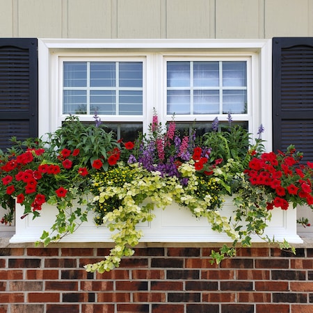 Mayne Fairfield Window Box 4' - White 5823-W